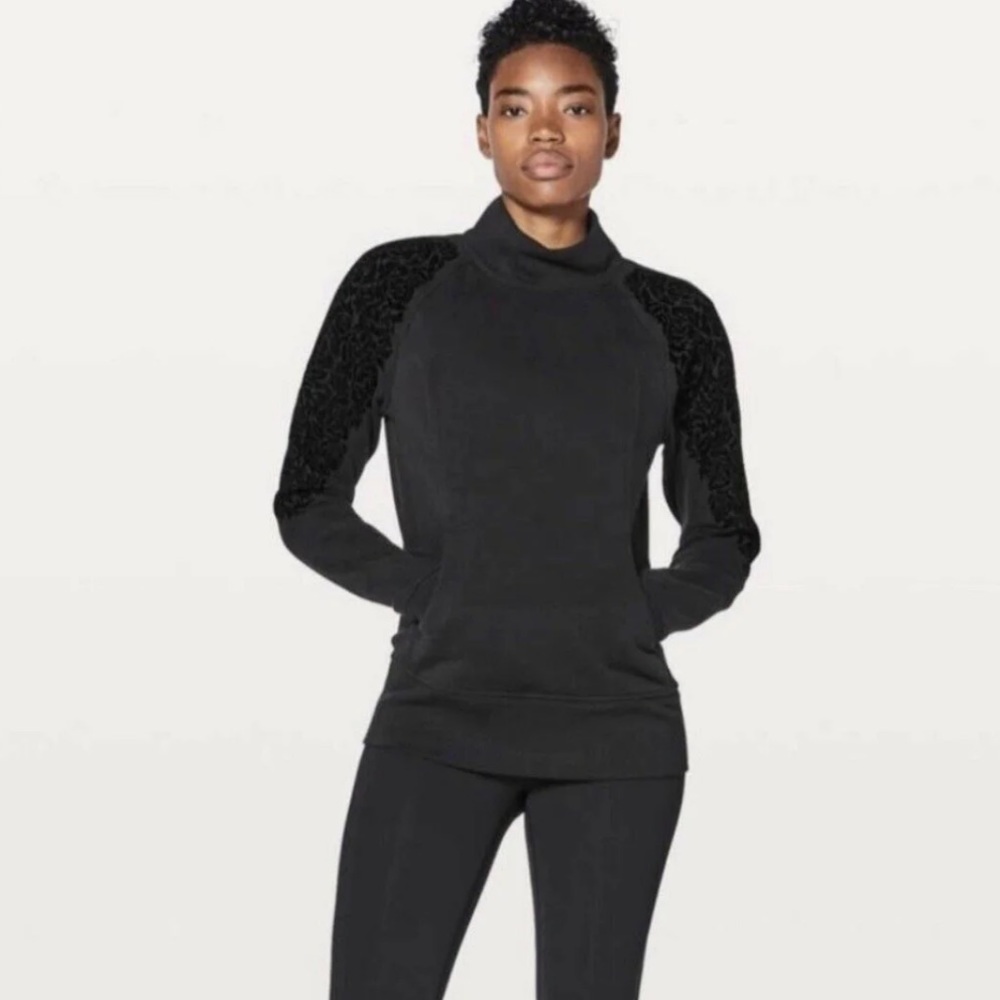 Lululemon floral shoulder sweatshirt